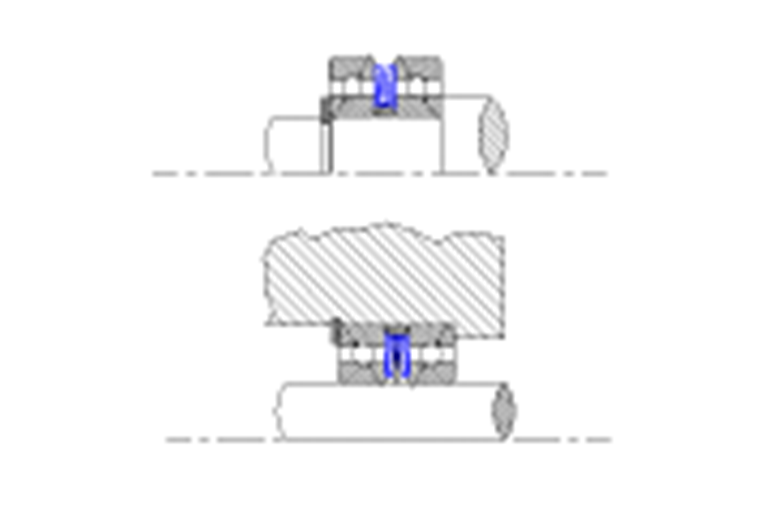 inner and outer rings of bearing