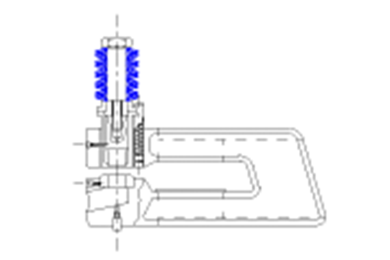 hole space punch unit